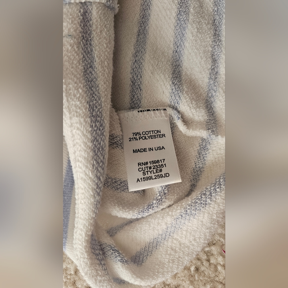 Altar'd State SYLVIE Blue and White Striped Tee MEDIUM - Picture 4 of 9